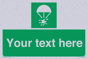 Custom sign safe condition Rocket parachute flare